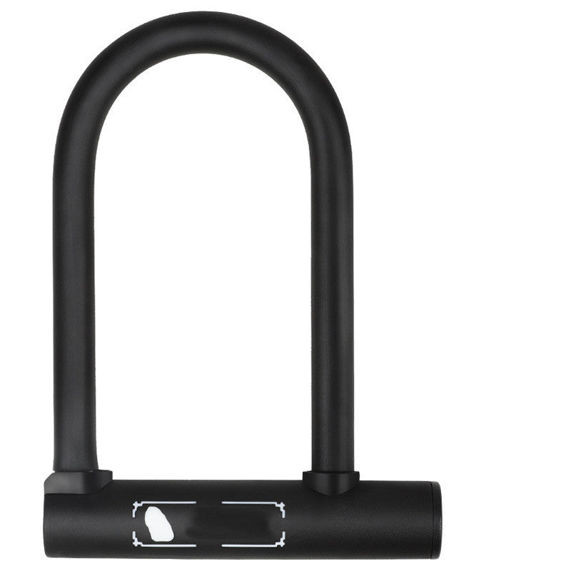 Black steel U-lock