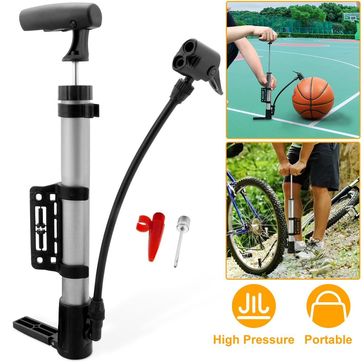 Mini bike pump with frame mount
