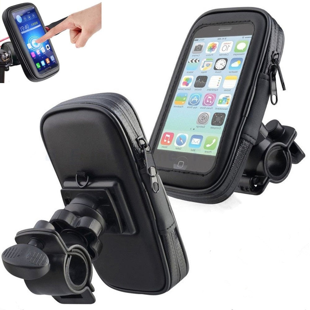 Rainproof phone case handlebar mount