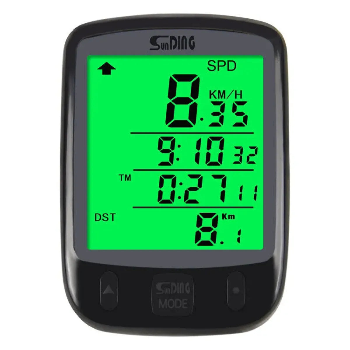 Wired bike speedometer display