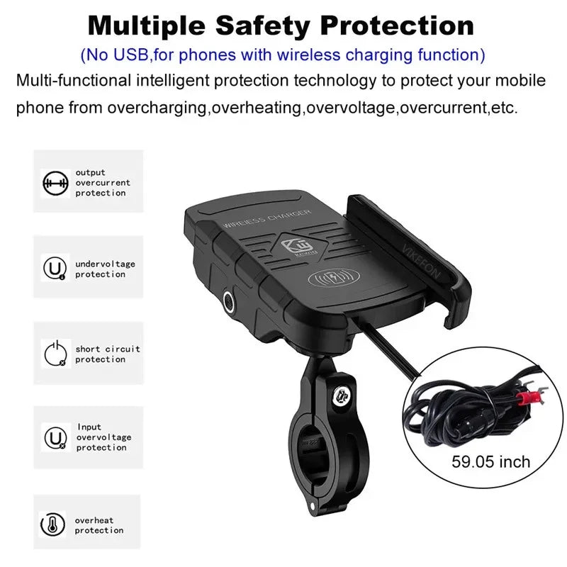 360° Aluminum Phone Mount (Bike, E-Bike & Moto)