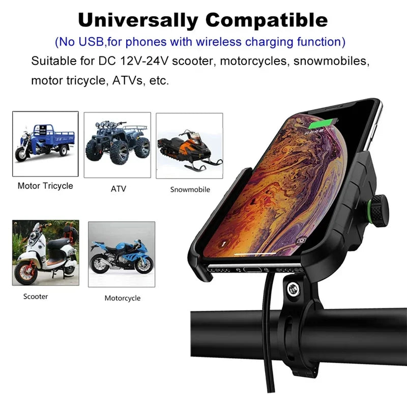 360° Aluminum Phone Mount (Bike, E-Bike & Moto)