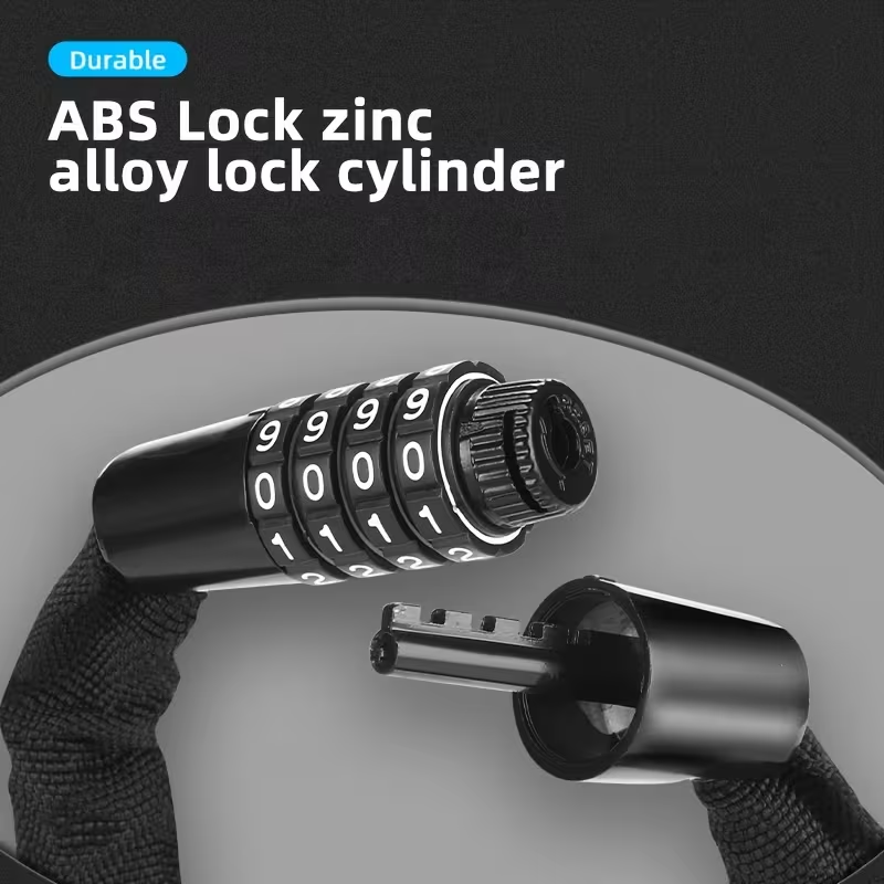 Coiled combination chain lock