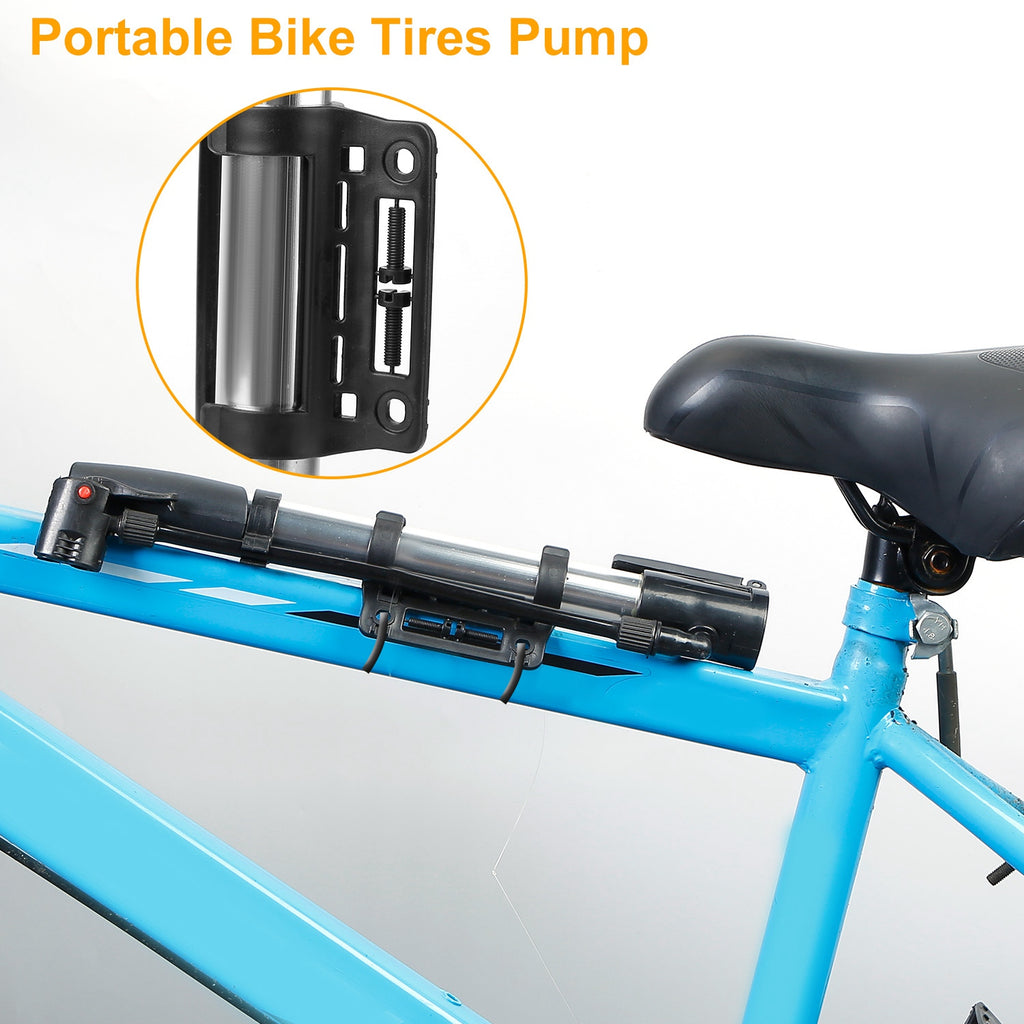 Mini Bike Pump with Frame Mount