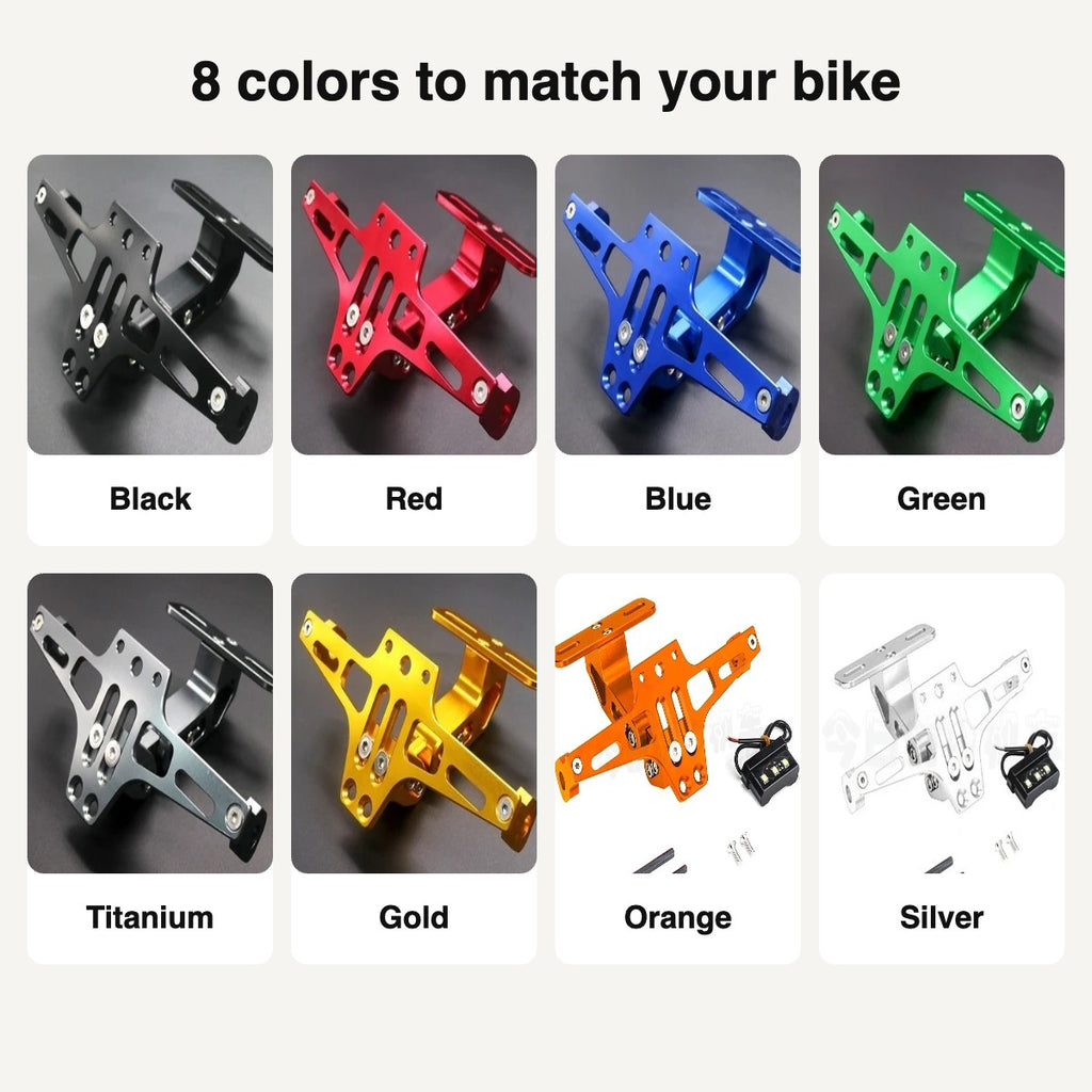 License plate holder in 8 colors